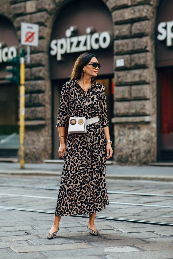 animal print sukienka